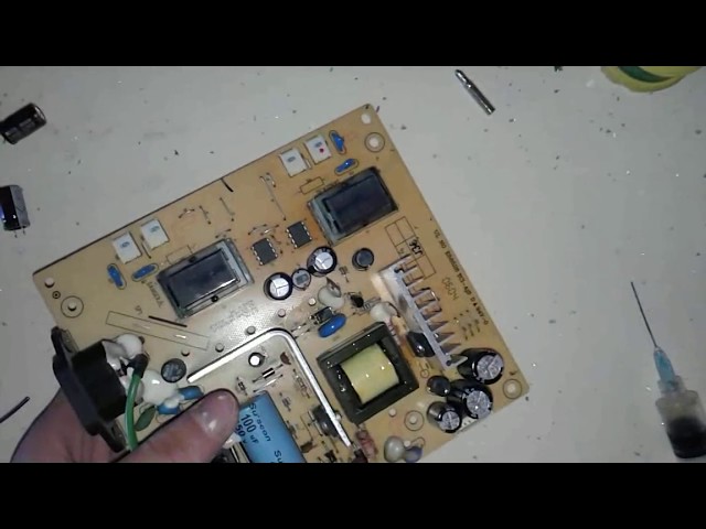 How to repair an LCD monitor step by step hp 1740