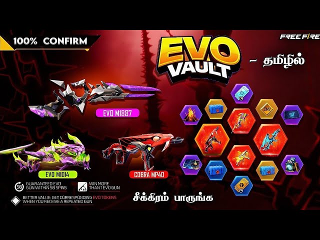 🔥 NEXT EVO VAULT EVENT 🇮🇳 200% CONFIRM 🥳 NEXT EVO VAULT EVENT FREE FIRE IN TAMIL | OB55 EMOTES FF