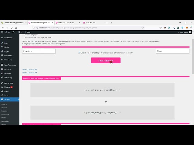 Endless Posts Navigation - Single.php Implementation