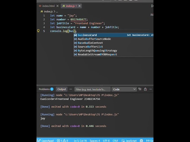 JavaScript Operators   String Concatenation