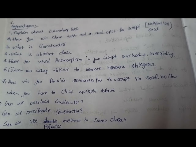 Synechron Automation Testing interview Questions |Selenium Java Cucumber BDD|Agile