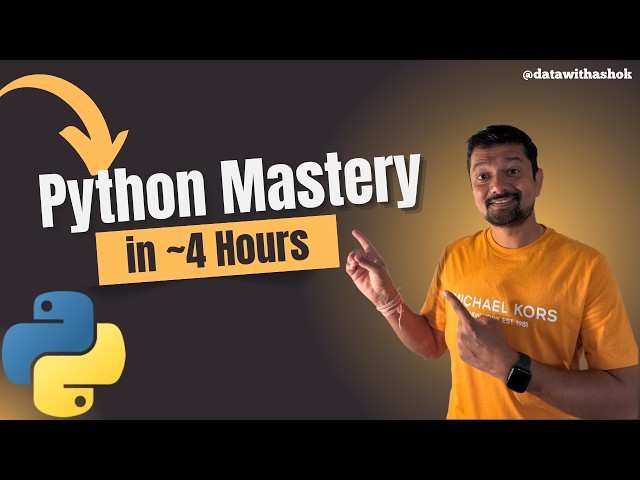 Python for Analytics: Full 4-Hour Course (Data Importing, Cleaning, EDA, Visualization, ML Intro)