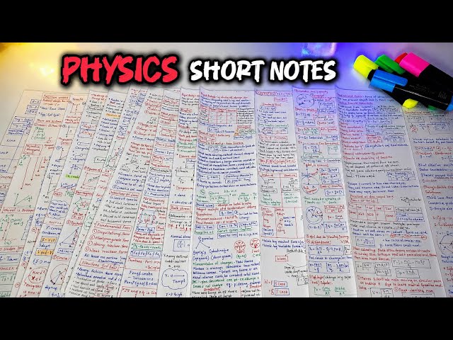 NEET 2027: HOW TO MAKE EFFECTIVE SHORT NOTES IN 3 Min : PHYSICS 📈📚 #neet2027 #neetaspirents #physics