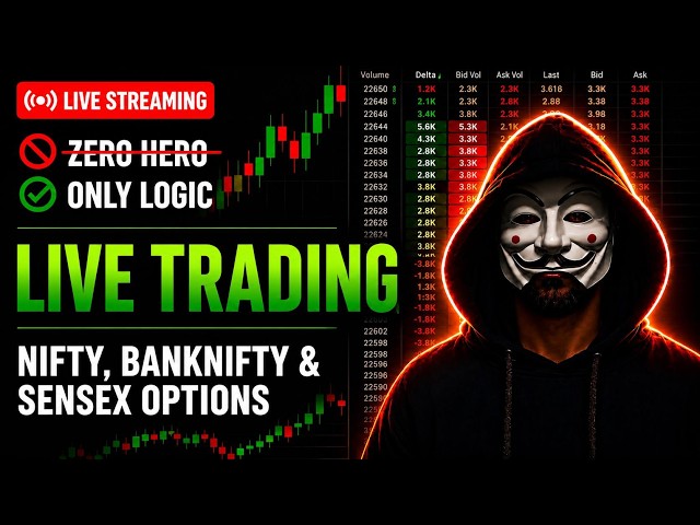 Live Trading Nifty50 Banknifty Sensex | Order Flow Trading 21 July #livetrading #nifty #orderflow