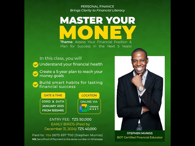 Master Your Money: For Success in the Next 5 Years & Tips to Personal Financial Success.