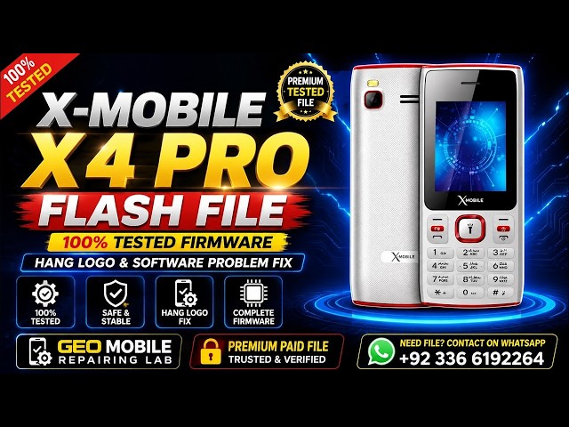 X MOBILE X4 Pro Flash File   100% Tested