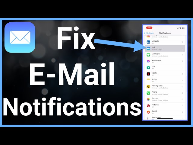 How To Fix Email Notifications On iPhone
