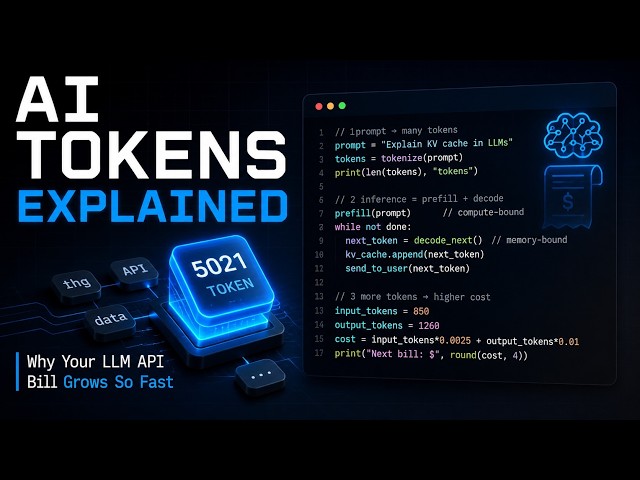 AI Tokens Explained 🚀 Why Your LLM API Bill Grows So Fast