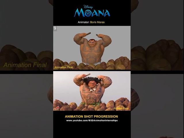 Moana | Marketing Shot Progression #shots