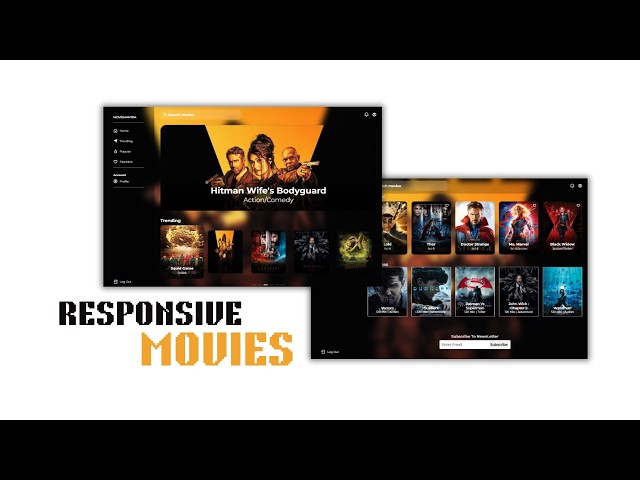 How to Make a Responsive Modern Movies Website | Html CSS JS Beginners To Advanced Full Tutorial