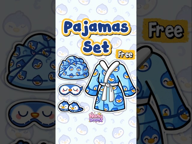 Free Sleep wear pajamas Set 😴 #avatarworld