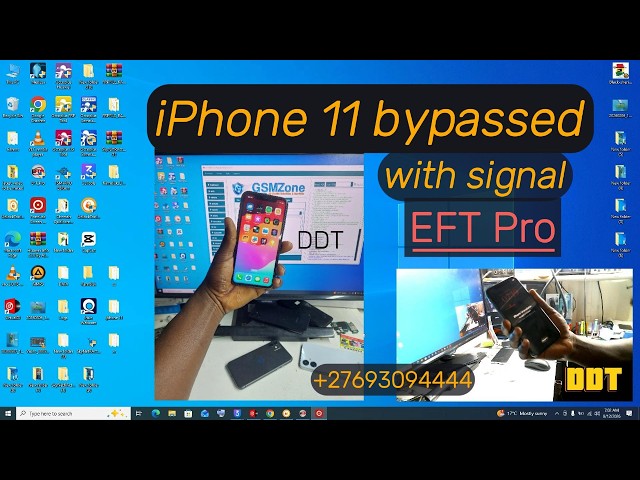 iPhone 11 bypassed with full signal / network. Simple 2026 one click method. EFT pro tool.
