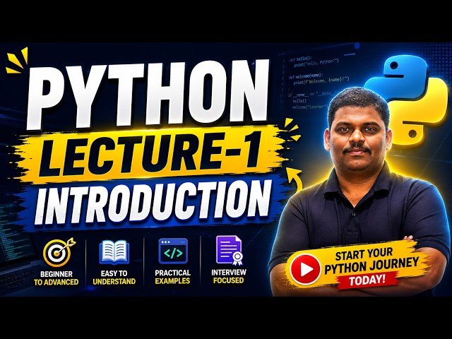 Python Complete Course | Lecture 1 - Introduction to Python