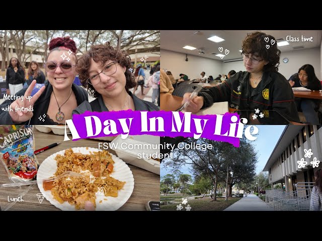 Day in my life as a community college student (FSW)