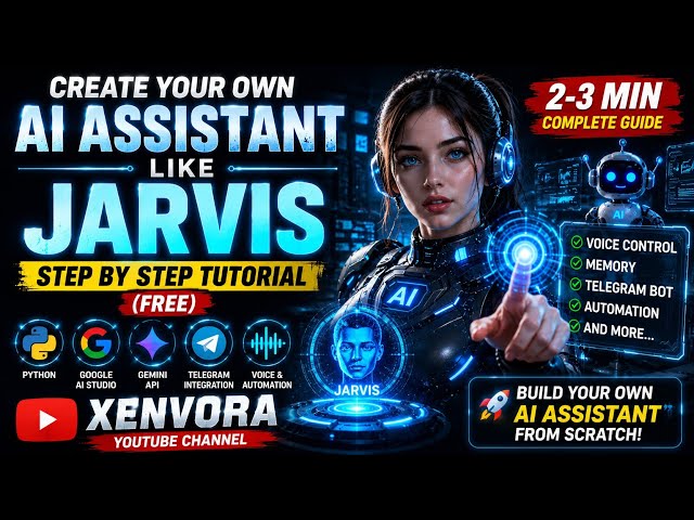 How to Make an AI Assistant Like Jarvis at Home | FREE AI Tutorial #ai #jarvis #video #foryou 