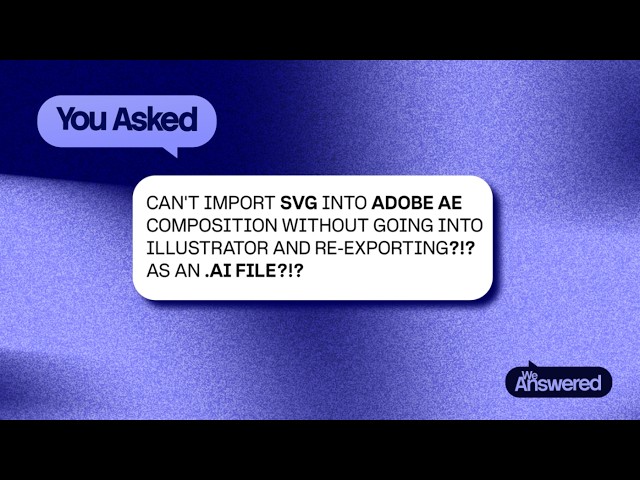 Import and Edit SVG Files in After Effects | Adobe Creative Cloud
