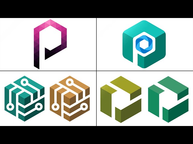 P Logo Design Illustrator | P Letter Logo Design Illustrator | Letter Logo