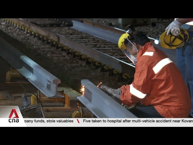 SMRT invests more than S$1m in new machine to strengthen track quality