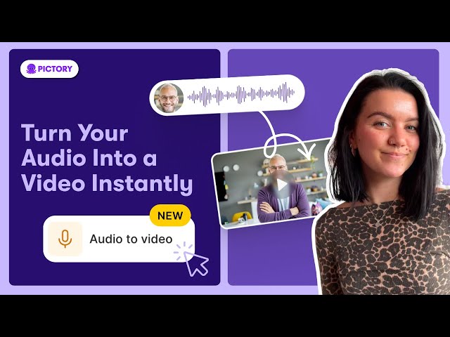 Turn Any Audio Clip into a Video with Pictory | Pictory AI Step-by-Step Audio to Video Tutorial