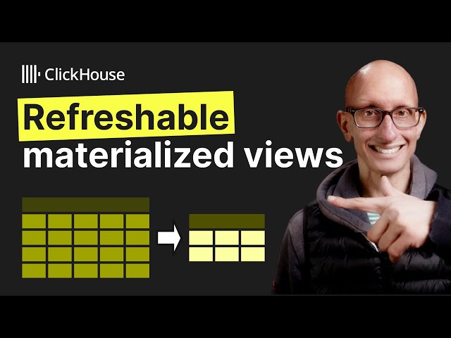 An intro to Refreshable Materialized Views