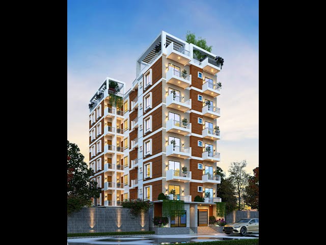 7 Storied (G+6) Residential Building Design | Modern Apartment Plan Bangladesh