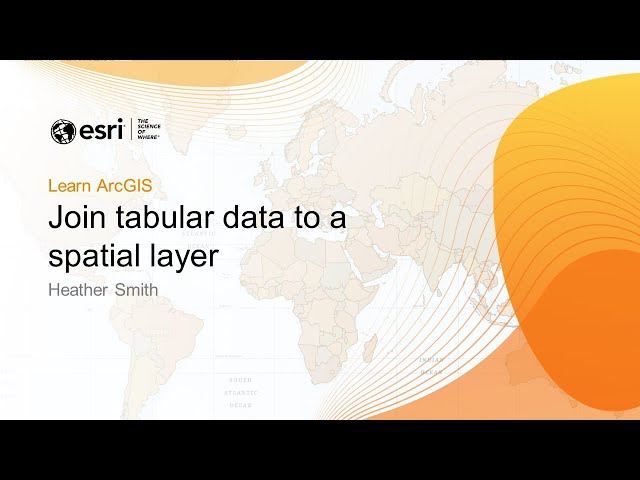 Join tabular data to a spatial layer