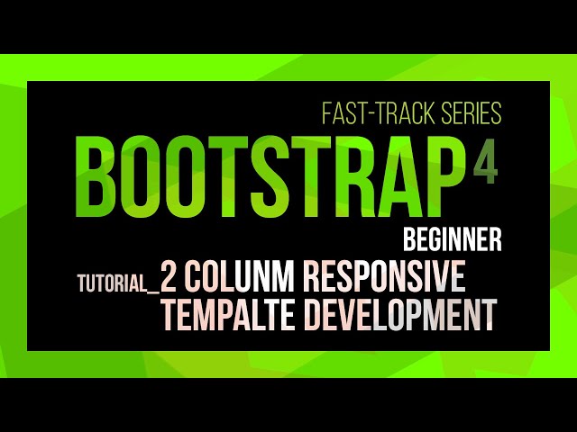 Bootstrap 2-column responsive template development