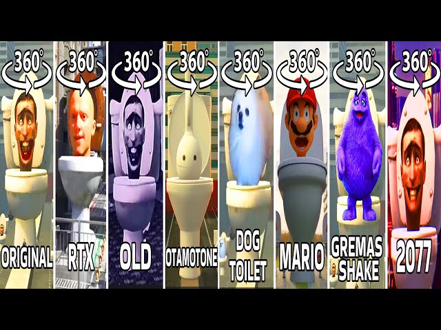 ORIGINAL vs GREMAS SHAKE vs RTX vs MARIO vs 2077 vs OLD vs OTAMOTONE vs DOG TOILET