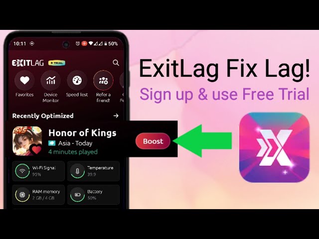 How to sign up exitlag on mobile || download & use ExitLag app free trial for mobile games