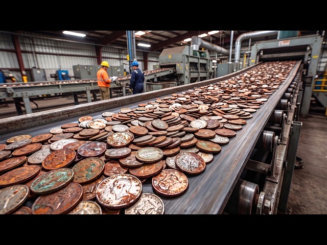 How Millions of Old Coins Are Recycled Into Brand New Spoons | Inside the Recycling Factory