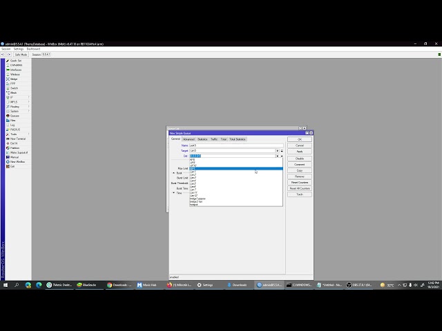 Mikrotik Simple queue designated port or specific port