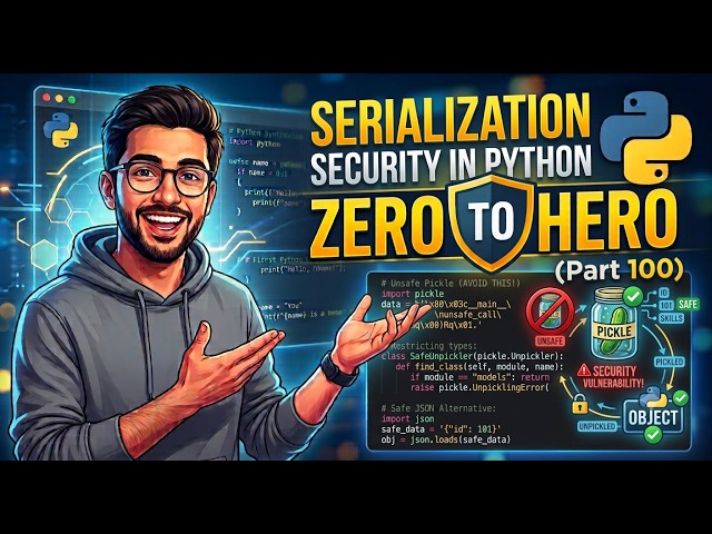 Serialization Security in Python | Zero to Hero (Part 100)