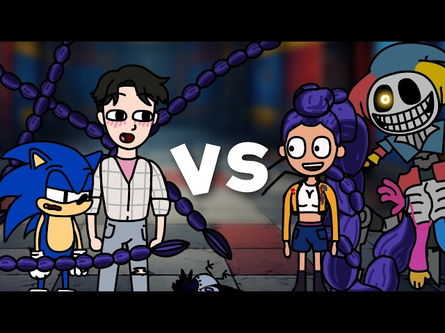 Poppy Playtime Chapter 5 Battles #5 (Lily Lovebraids, Jinu, Sonic, Prototype)