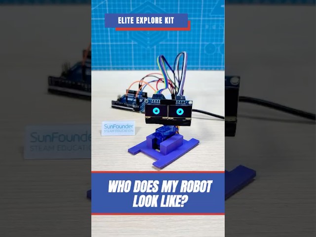 Arduino Robot Eyes That Blink & Move 🤖👀 #arduino #robotics  #oled  #servo  #diyrobotics