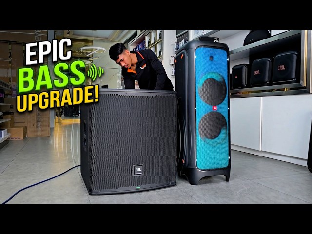 JBL PartyBox 1000 Goes PRO with EON718S Subwoofer!