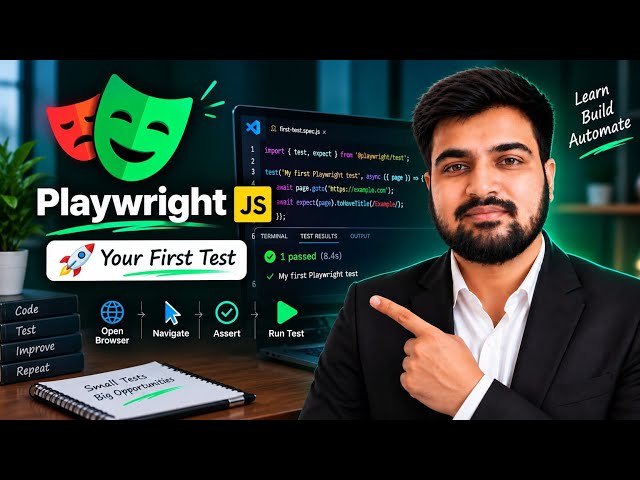 How to Write Your First Playwright Test (JavaScript) | Lecture 4