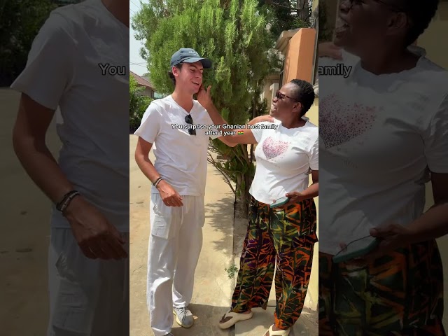 Surprising His Ghana Host Family One Year Later! 🇬🇭✈️
