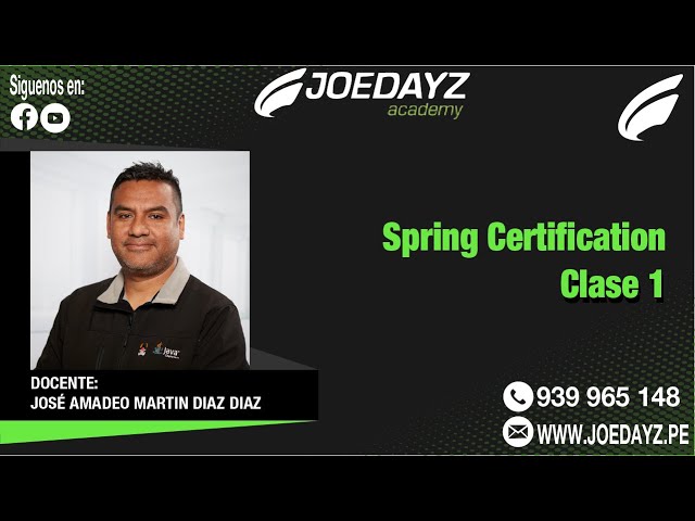 Spring Certified Professional -  Clase 1