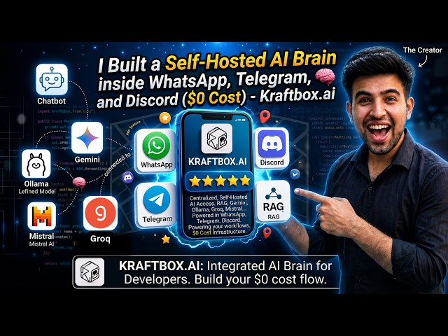 I Built a Self-Hosted AI Brain inside WhatsApp, Telegram and Discord ($0 Cost) : Kraftbox.ai