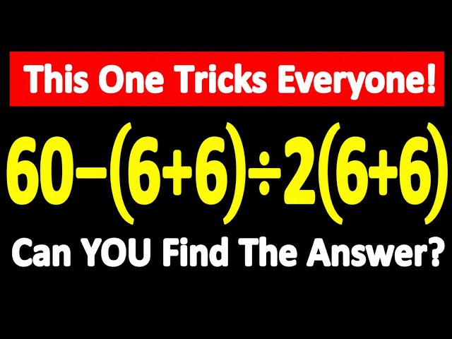 🔥 This Math Problem Looks Simple... But 99% of People Get It WRONG! Will YOU? 🧠