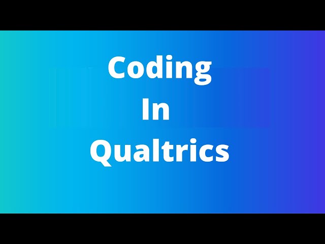 Programmability in Qualtrics Surveys