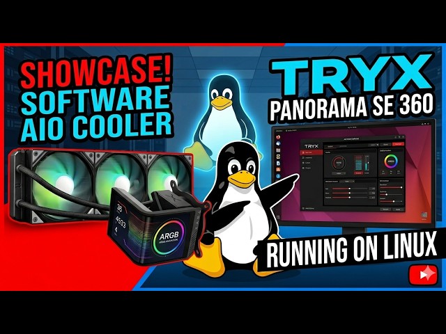 TRYX Panorama SE 360 ARGB – Software Control on Linux | Full Showcase