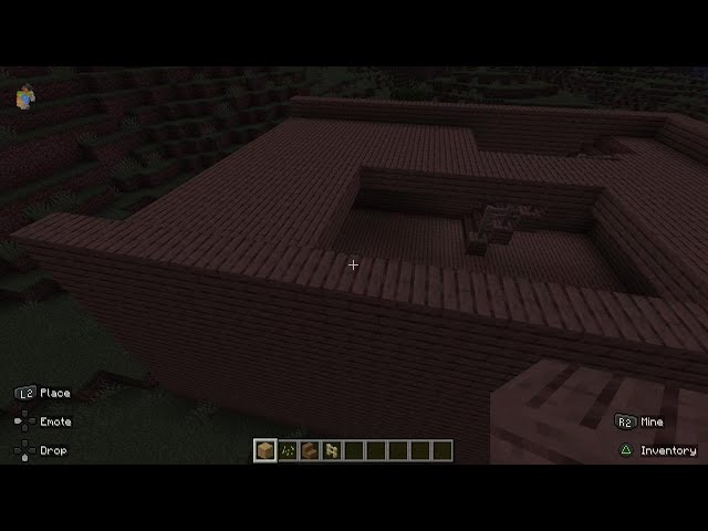 Minecraft building a modern house