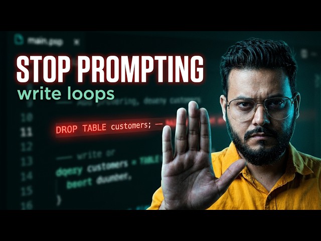 Stop Prompting Your AI Agents. Build Loops That Can't Wreck You.