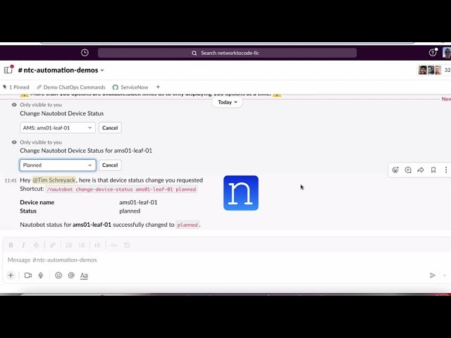 Network to Code Demos Using ChatOps to Talk to Your Network