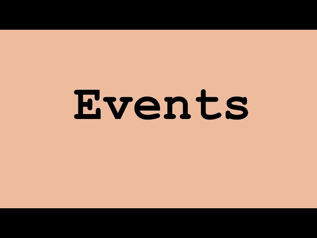 Events in JavaScript