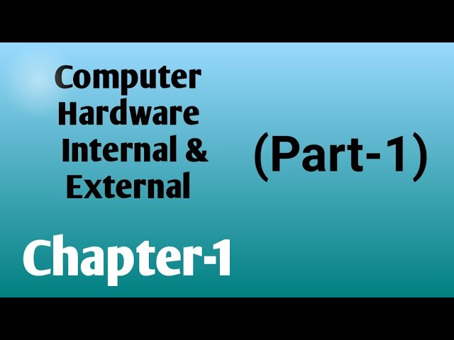 Class-7 || Ch-1 || part-1 || Computer Hardware