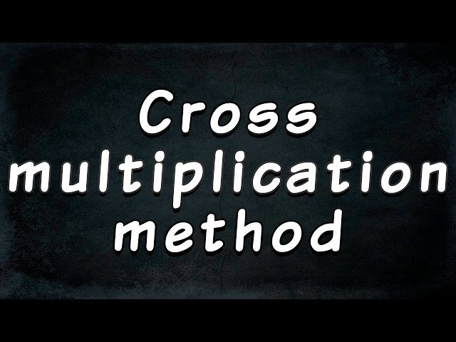 Pair of Linear Equations In Two Variables | Cross multiplication Method | Math | Letstute