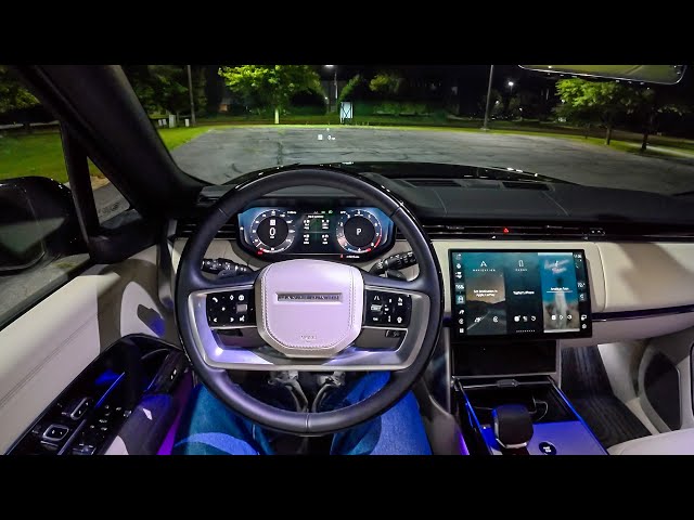 2025 Range Rover Autobiography LWB - POV Night Drive (Binaural Audio)