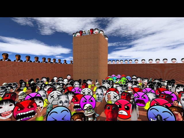 "Big Nextbot Battle in Maze -GMod Nextbots BIG MATCH - Escape the Maze" #shadow#gmod#nextbot